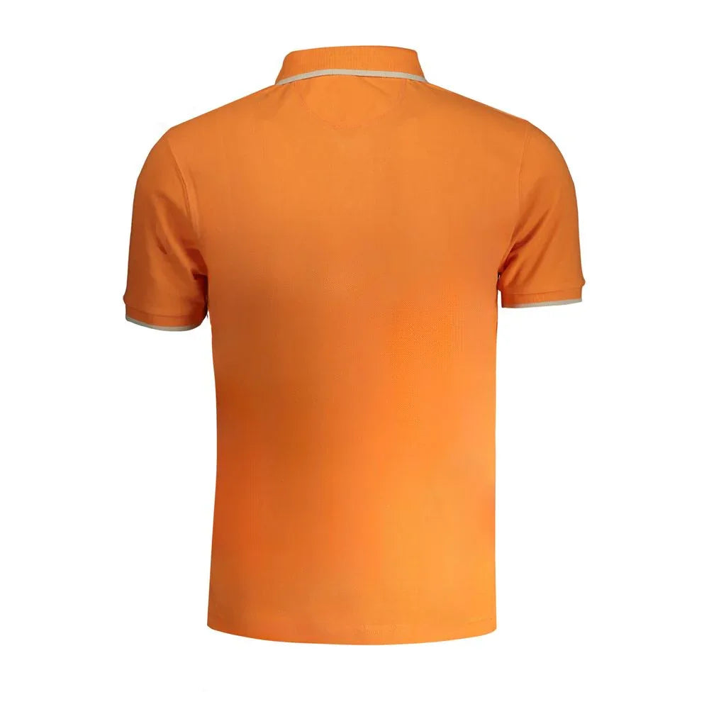 La Martina Arancione Cotton Men Polo Shirt - Zeiniez
