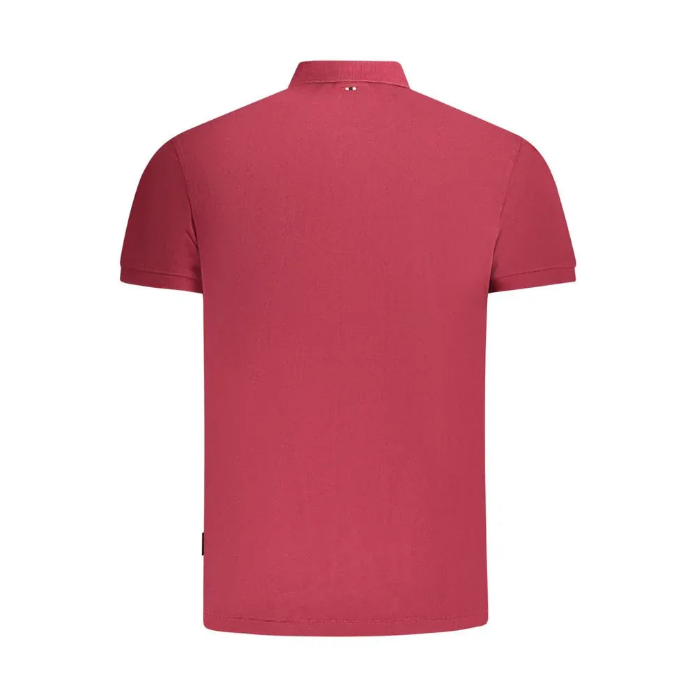 Napapijri Rosso Cotton Mens Polo - Zeiniez