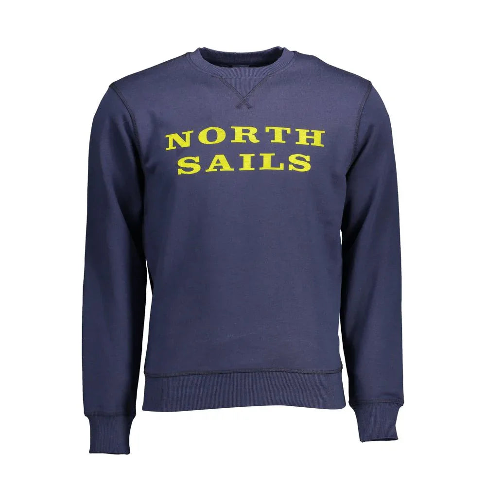 North Sails Blue Cotton Men's Sweatshirt - Zeiniez
