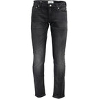 Calvin Klein Black Cotton Men's Slim-Fit Jeans - Zeiniez