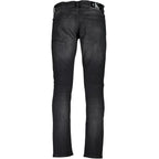 Calvin Klein Black Cotton Men's Slim-Fit Jeans - Zeiniez