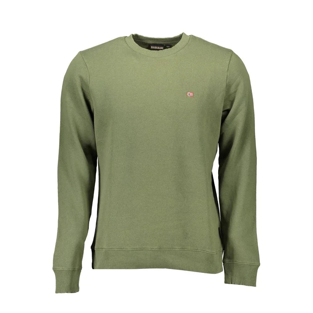 Napapijri Verde Cotton Men Sweatshirt - Zeiniez