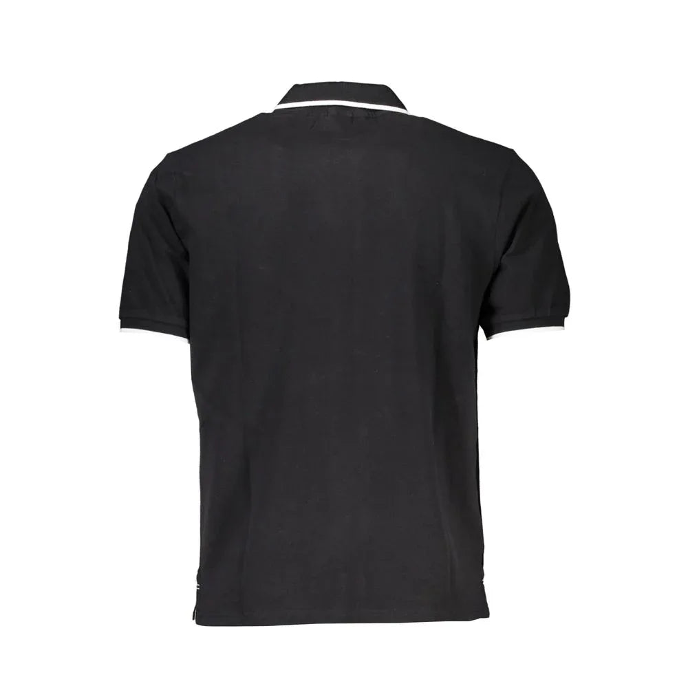 North Sails Black Cotton Men Polo Shirt - Zeiniez