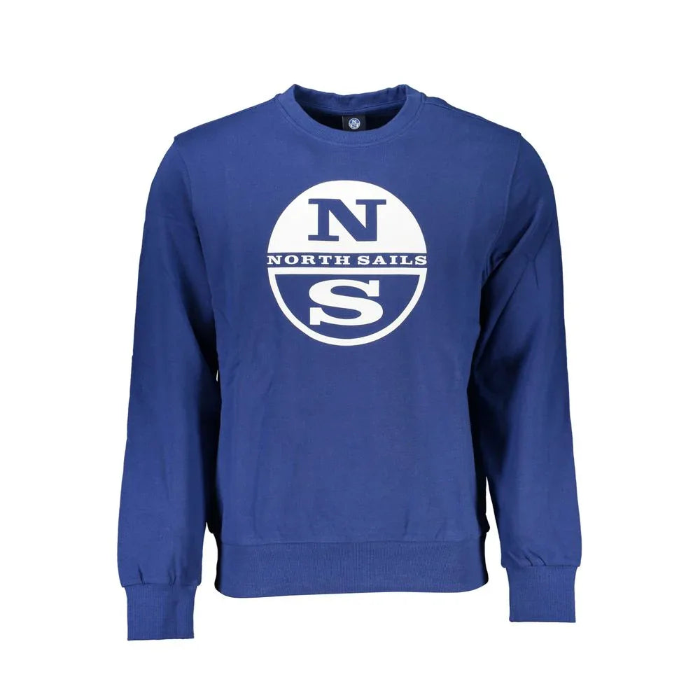 North Sails Blue Cotton Men's Sweatshirt - Zeiniez