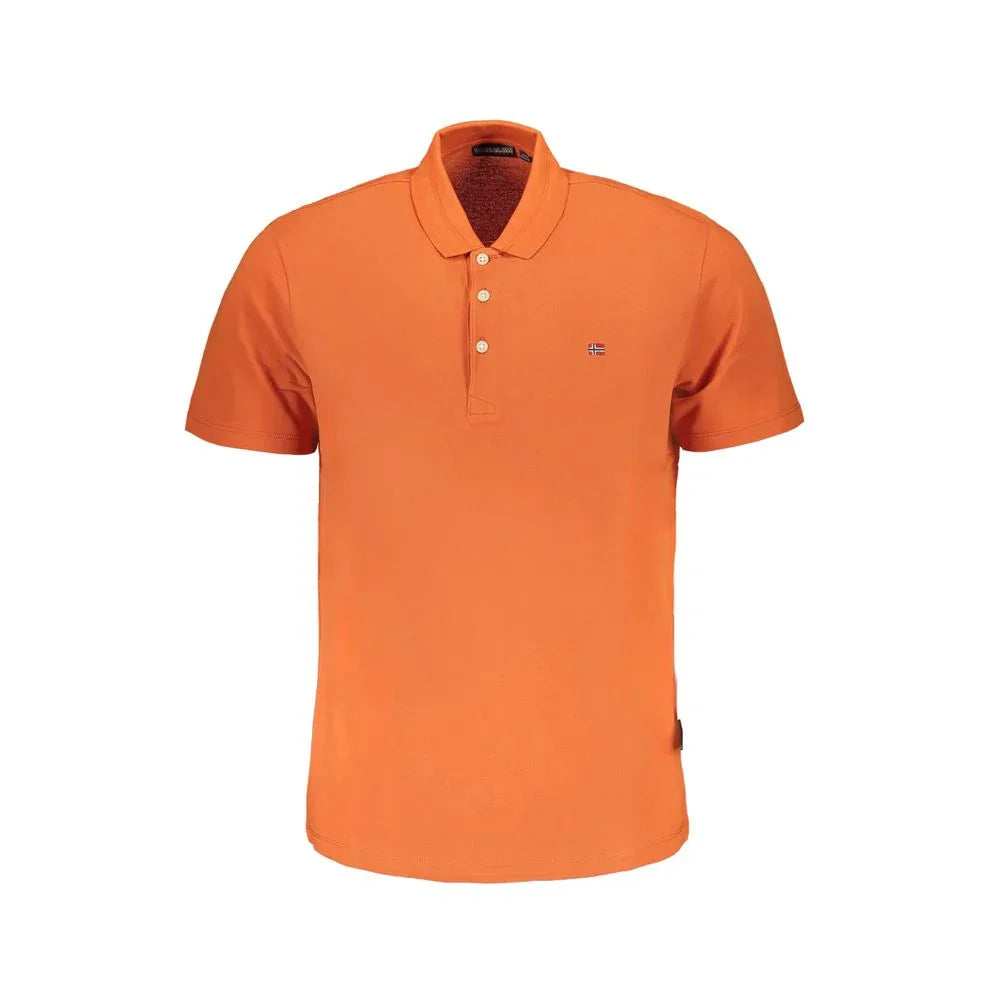 Napapijri Arancione Cotton Men Polo - Zeiniez