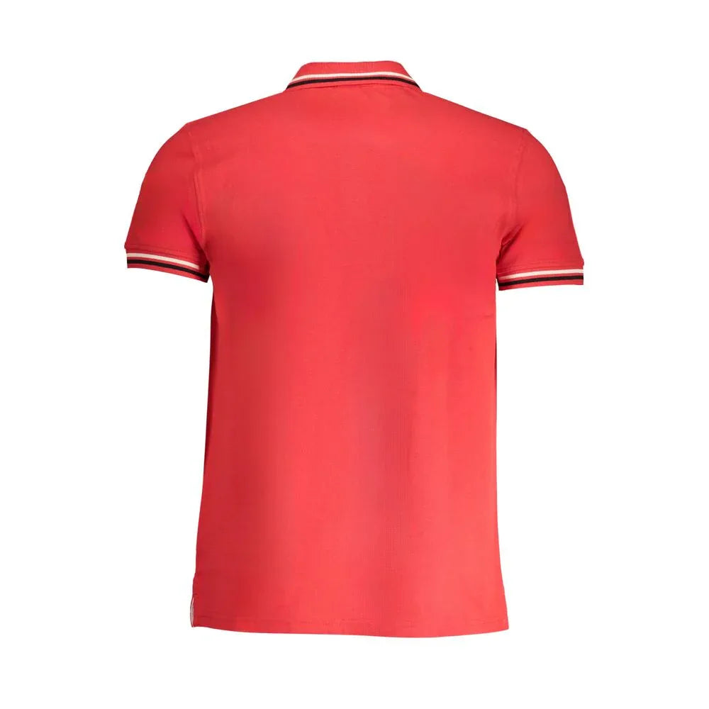 Cavalli Class Red Cotton Men Polo Shirt - Zeiniez
