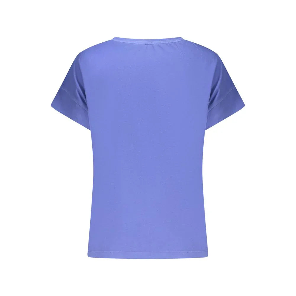 North Sails Blue Cotton Women T-Shirt - Zeiniez