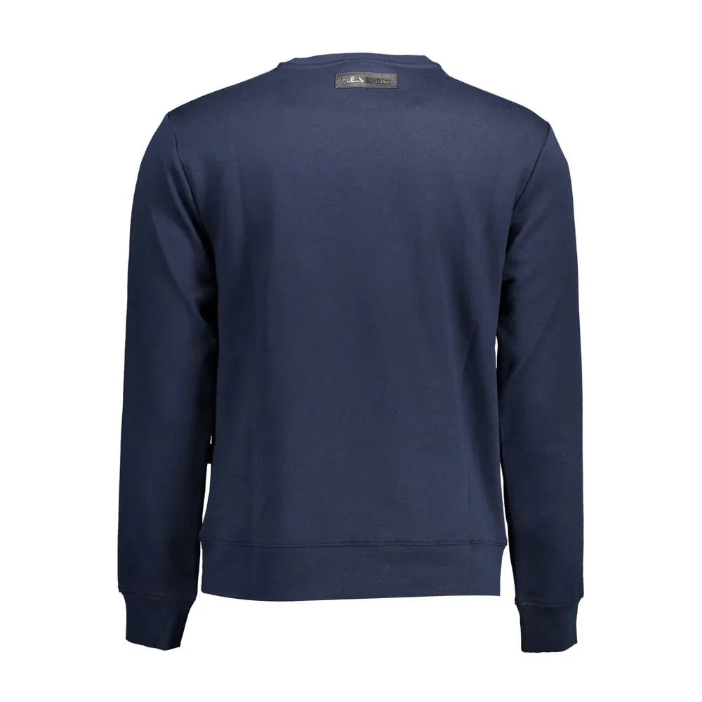 Plein Sport Blue Cotton Men's Sweatshirt - Zeiniez