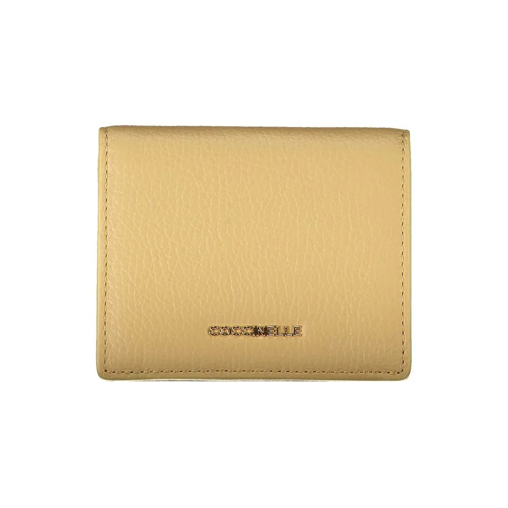 Coccinelle Beige Leather Women Wallet - Zeiniez