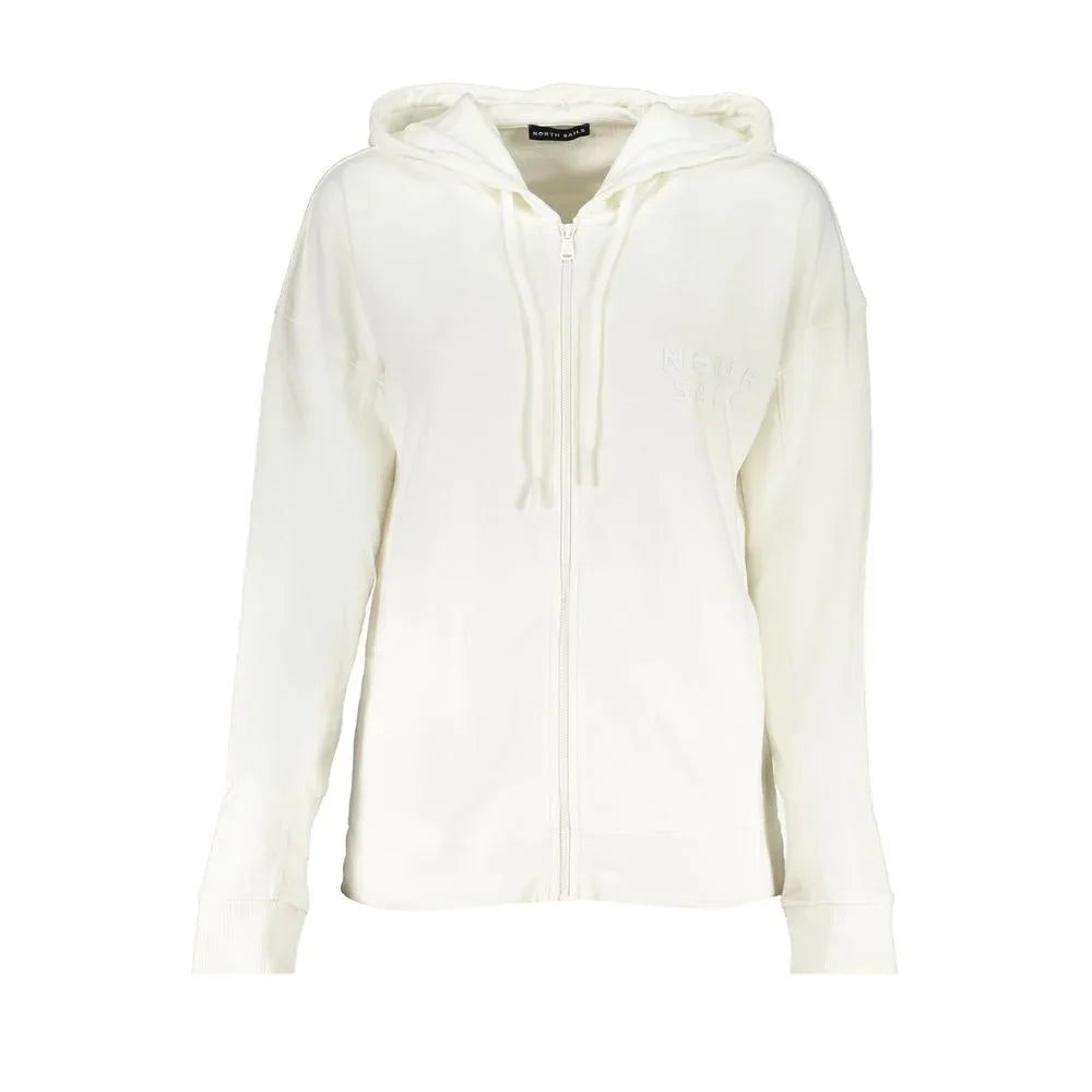 North Sails White Cotton Women's Hoodie - Zeiniez