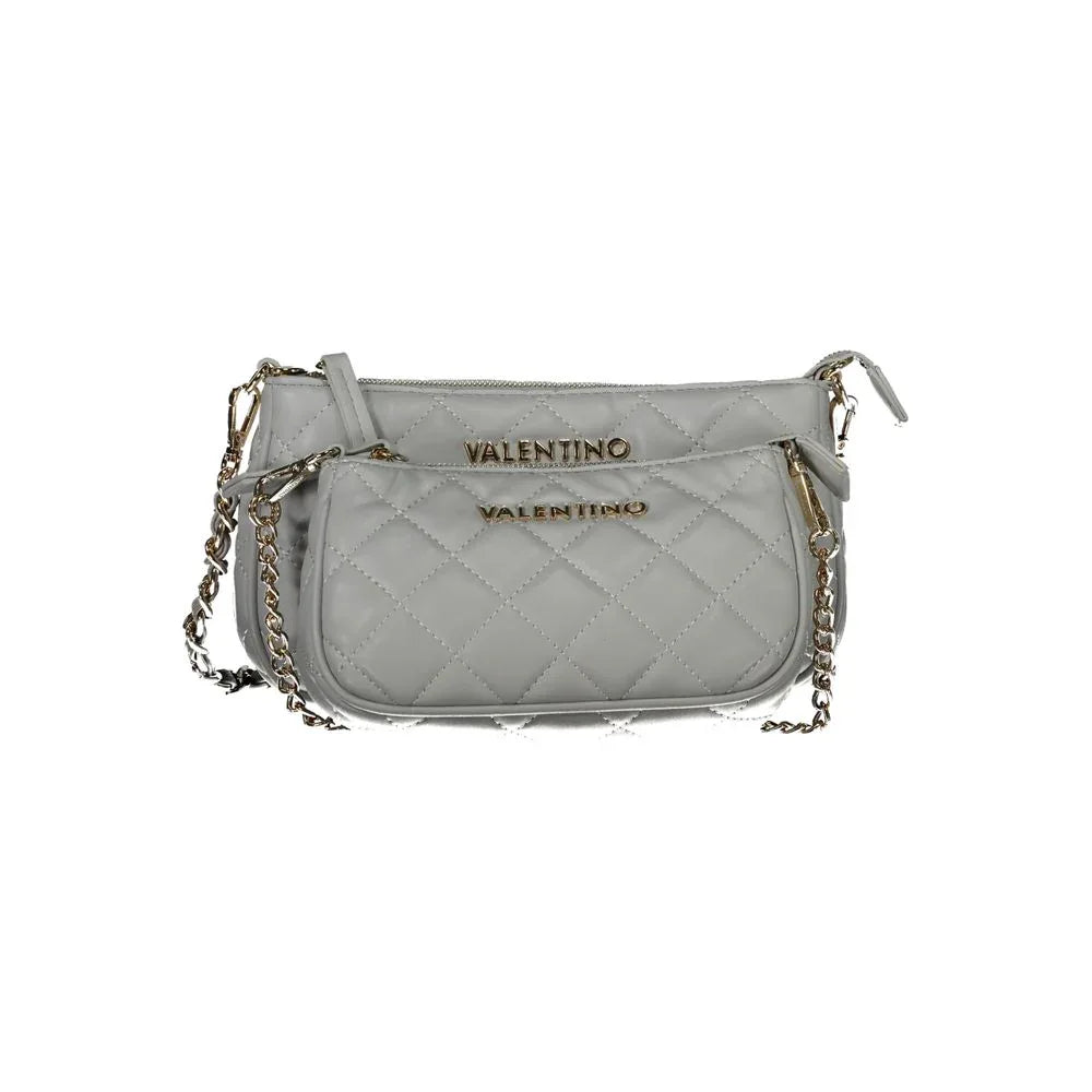 Mario Valentino Gray Polyethylene Women Handbag - Zeiniez