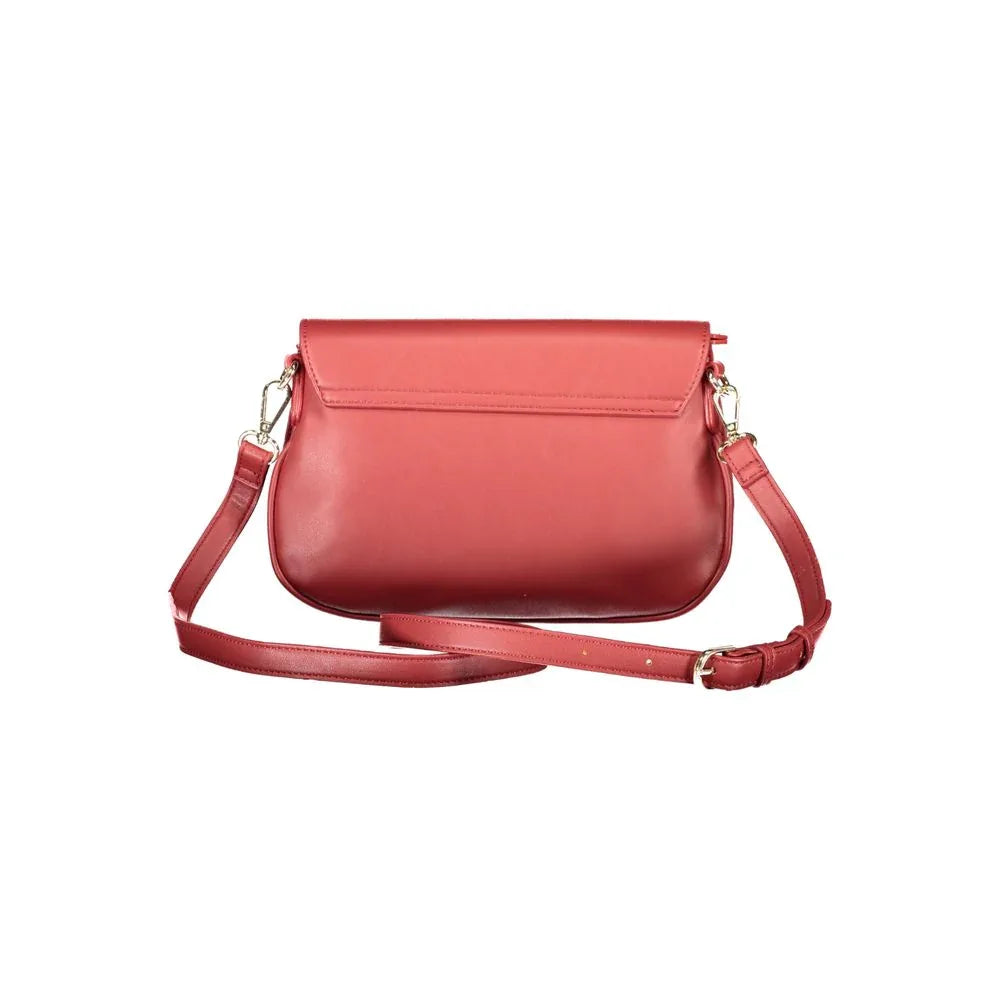 Mario Valentino Rosso Polyurethane Women Handbag - Zeiniez