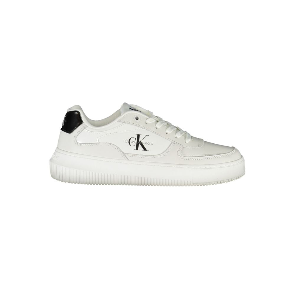 Calvin Klein White Leather Women Sneaker - Zeiniez