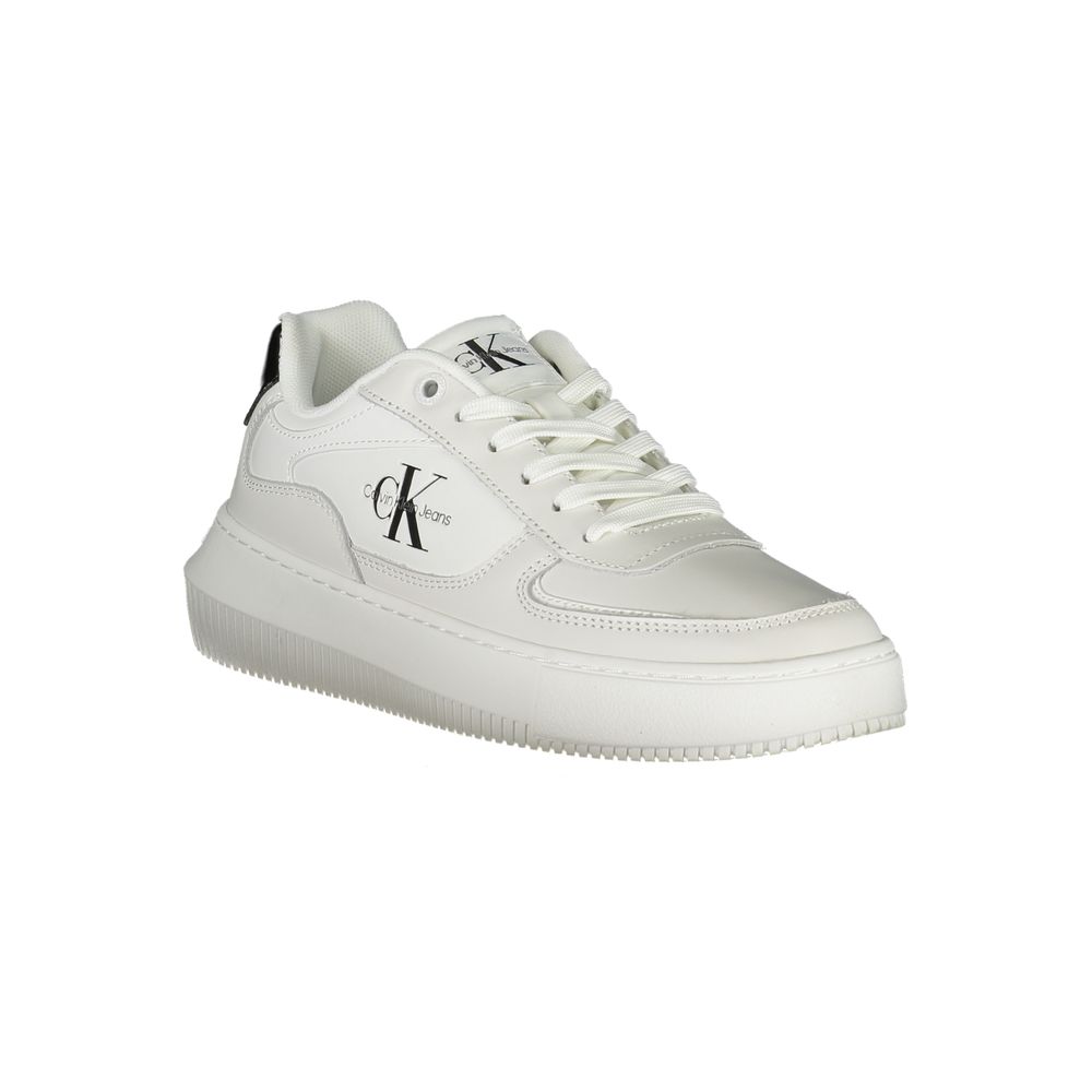 Calvin Klein White Leather Women Sneaker - Zeiniez