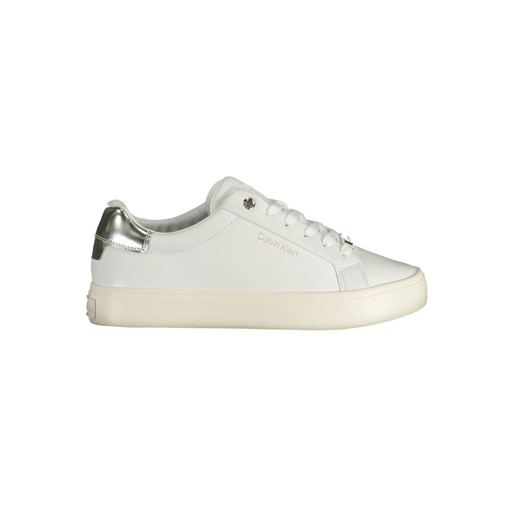 Calvin Klein Bianco Pelle Women Sneaker - Zeiniez