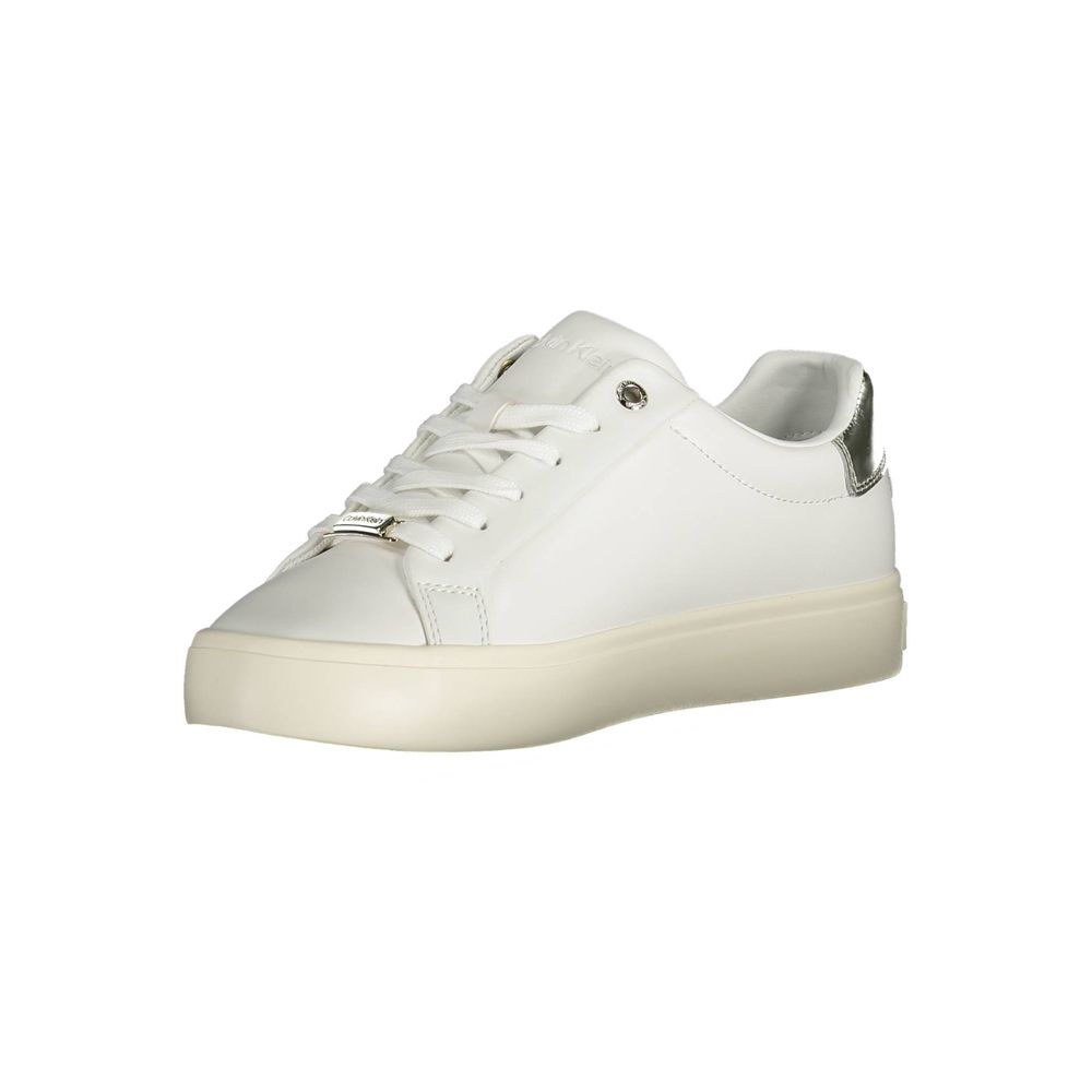 Calvin Klein Bianco Pelle Women Sneaker - Zeiniez