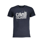 Cavalli Class Blu Cotton Men T-Shirt - Zeiniez