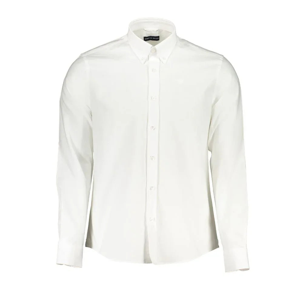 North Sails White Cotton Men's Shirt - Zeiniez