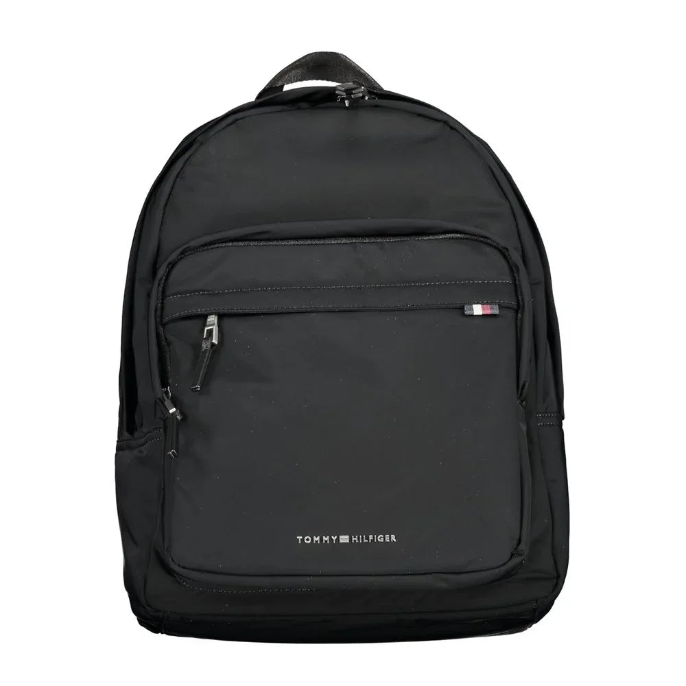 Tommy Hilfiger Black Polyester Men Backpack - Zeiniez