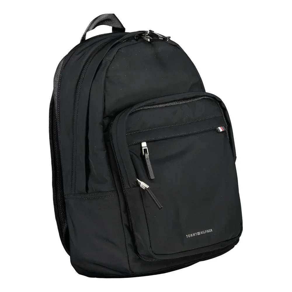 Tommy Hilfiger Black Polyester Men Backpack - Zeiniez