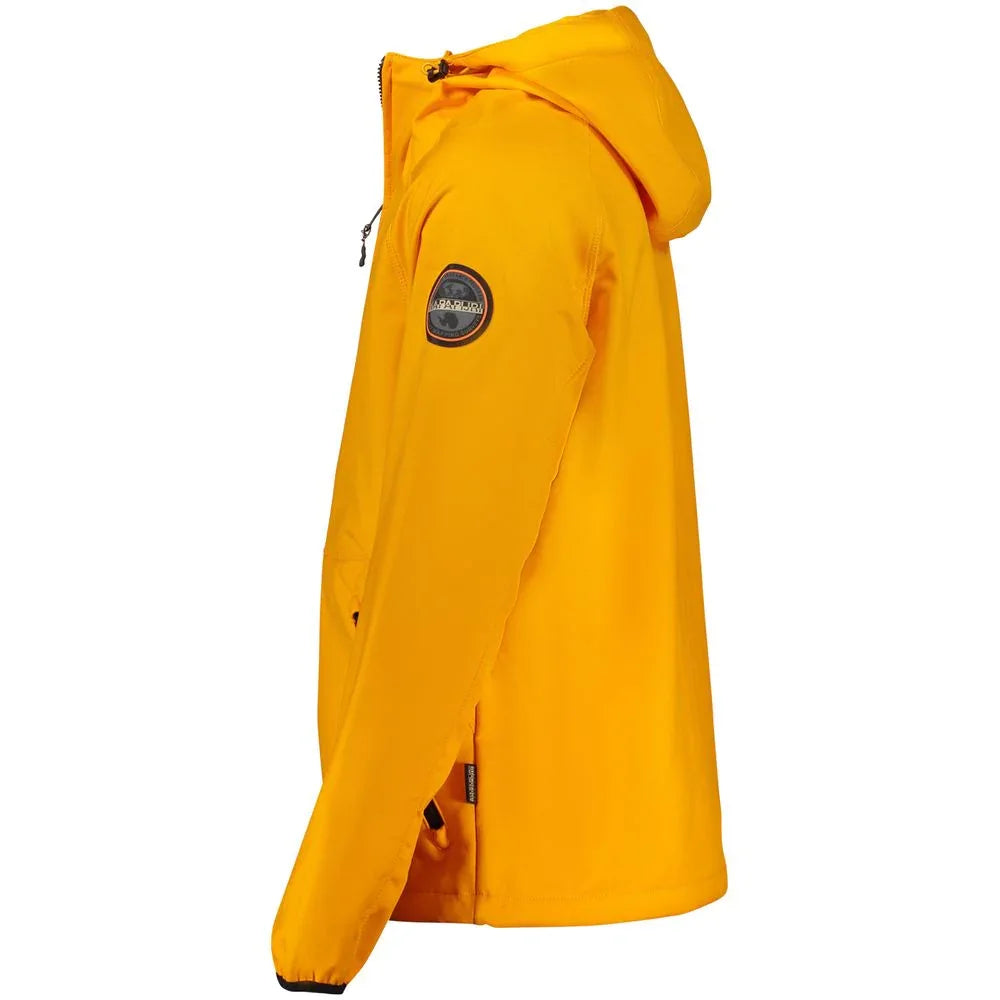 Napapijri Orange Recycled Polyester Men Jacket - Zeiniez