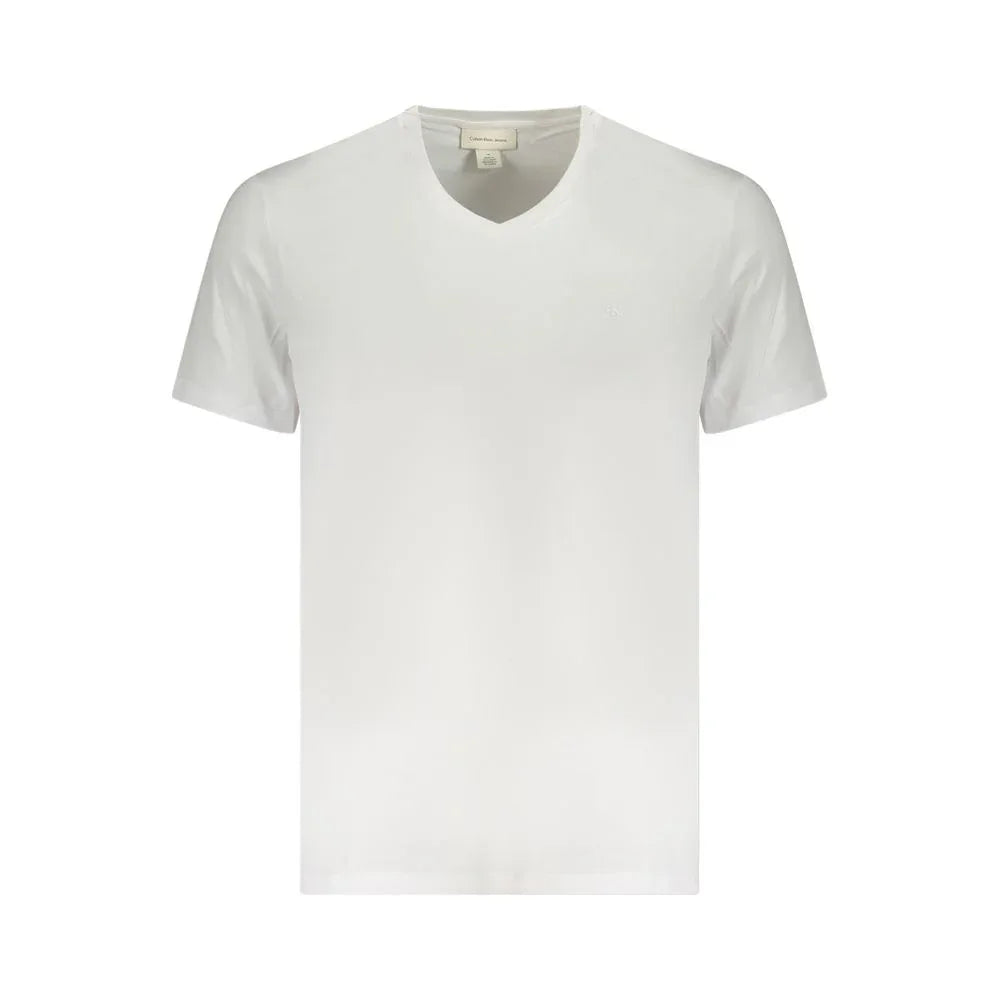 Calvin Klein Bianco Cotton Men T-Shirt - Zeiniez