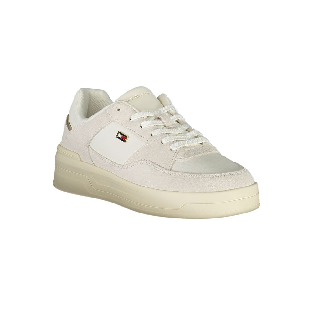Tommy Hilfiger Bianco Polyurethane Women Sneaker - Zeiniez