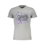 Cavalli Class Brown Cotton Men T-Shirt - Zeiniez