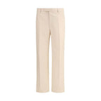 Valentino Beige Fleece Wool Dress Pants - Zeiniez