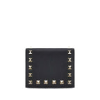 Valentino Garavani Black Calf Leather Bos Taurus Wallet