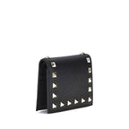 Valentino Garavani Black Calf Leather Bos Taurus Wallet