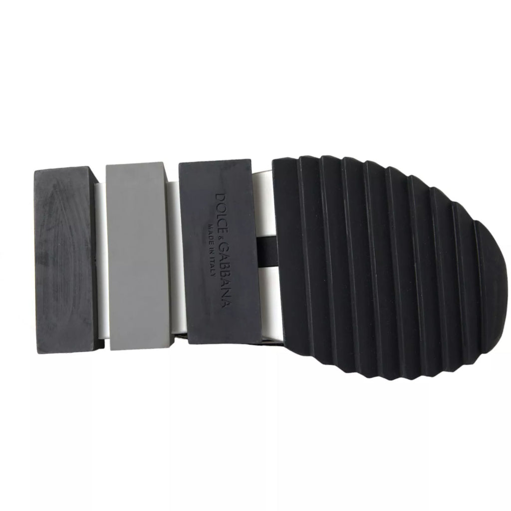 Dolce & Gabbana Black White Slip On Sorrento Sneakers Shoes - Zeiniez