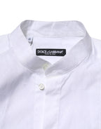 Dolce & Gabbana White Cotton Slim Long Sleeves Formal Shirt - Zeiniez