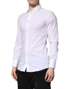 Dolce & Gabbana White GOLD Long Sleeves Dress Formal Shirt - Zeiniez