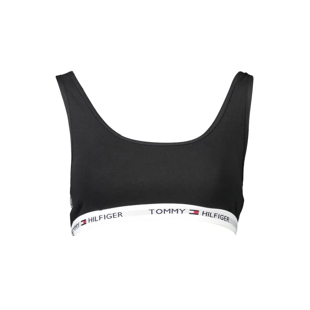 Tommy Hilfiger Black Cotton Women's Sports Bra - Zeiniez