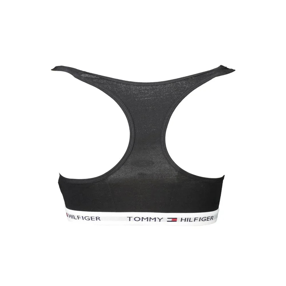 Tommy Hilfiger Black Cotton Women's Sports Bra - Zeiniez