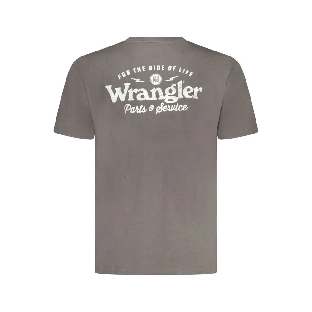 Wrangler Black Cotton Men's T-Shirt - Zeiniez