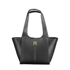 Tommy Hilfiger Black Polyurethane Women Handbag