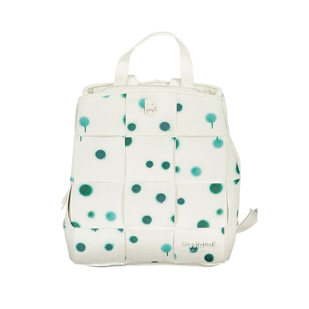 Desigual White Polyurethane Women's Backpack - Zeiniez