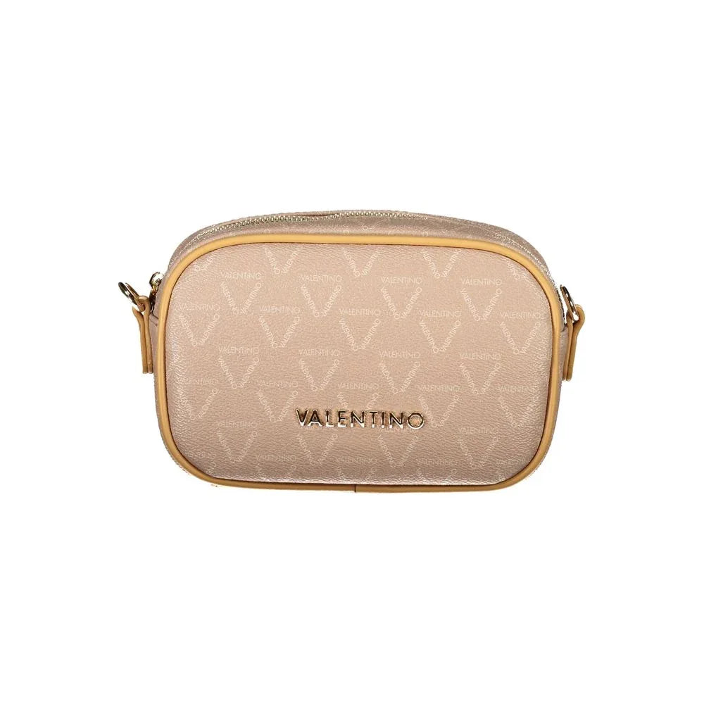 Mario Valentino Beige Polyurethane Women Shoulder Bag - Zeiniez
