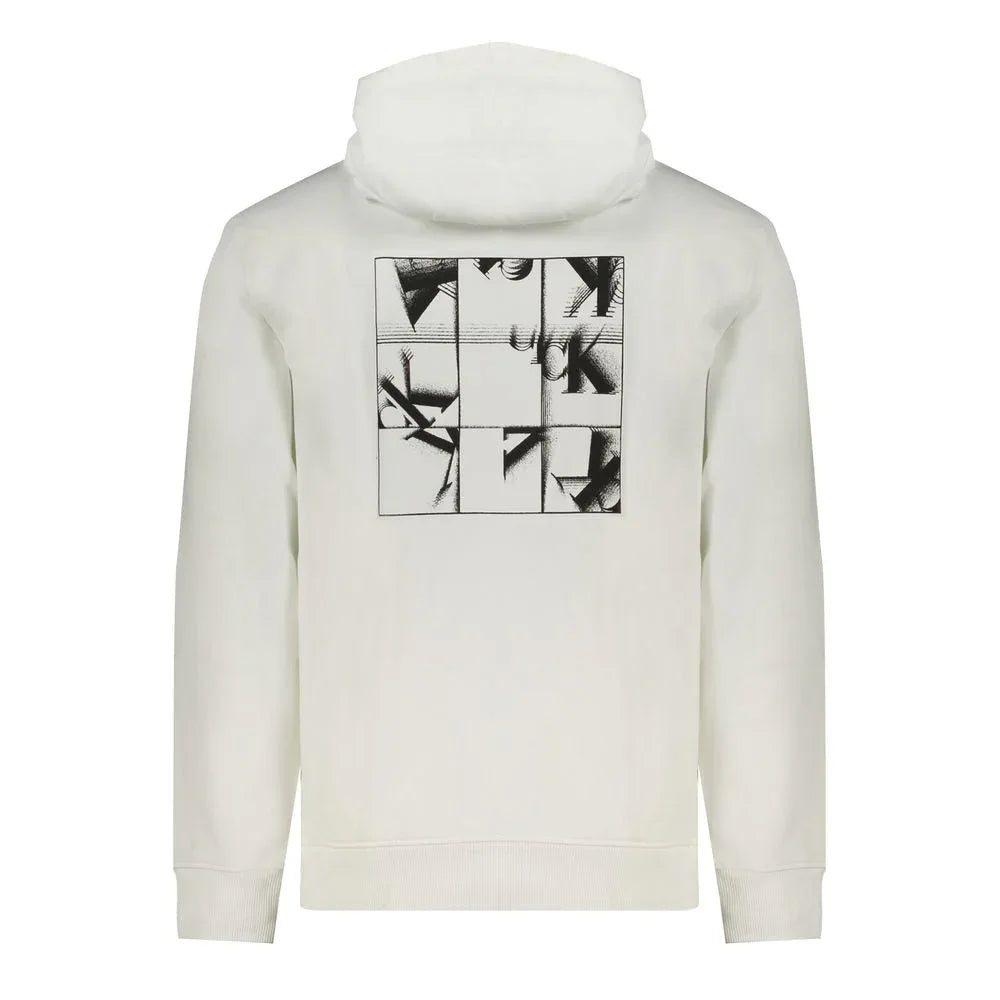 Calvin Klein White Cotton Men's Sweatshirt - Zeiniez