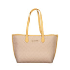 Mario Valentino Beige Polyurethane Women Shoulder Bag - Zeiniez