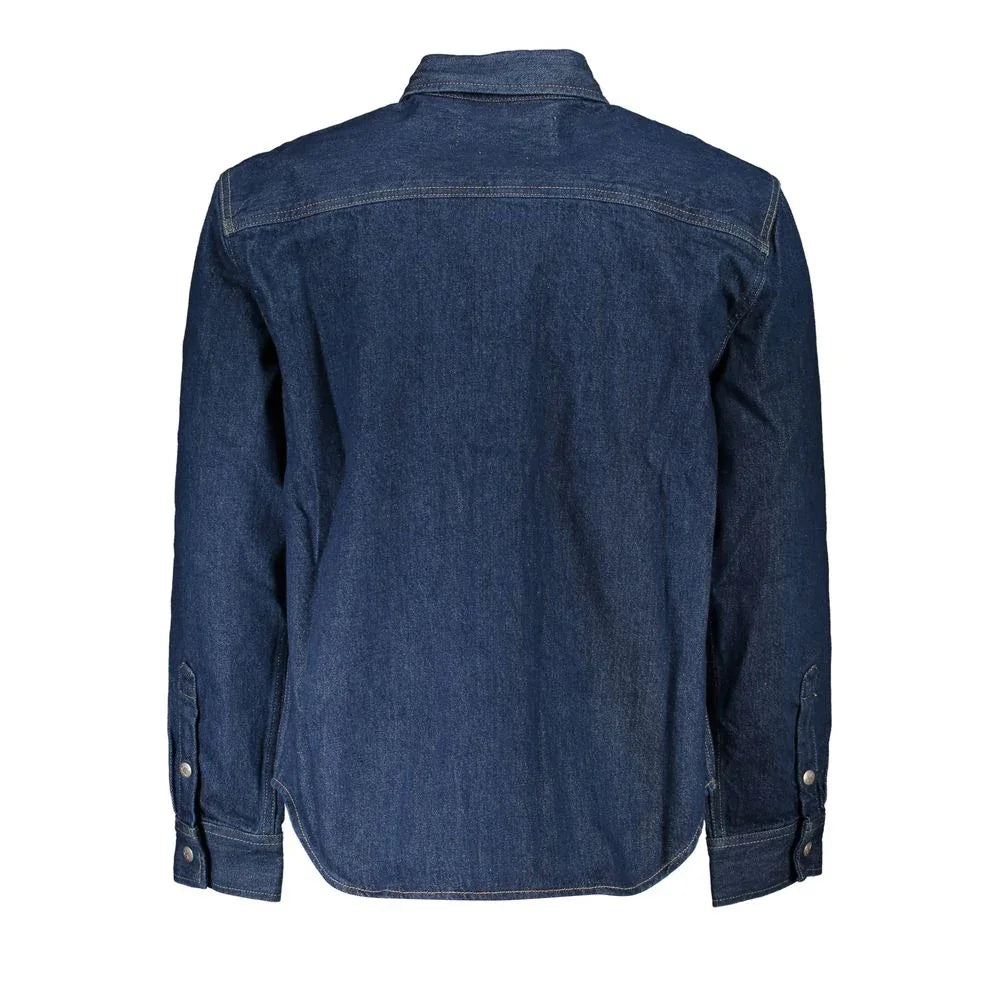 Calvin Klein Blu Cotton Men Jacket - Zeiniez
