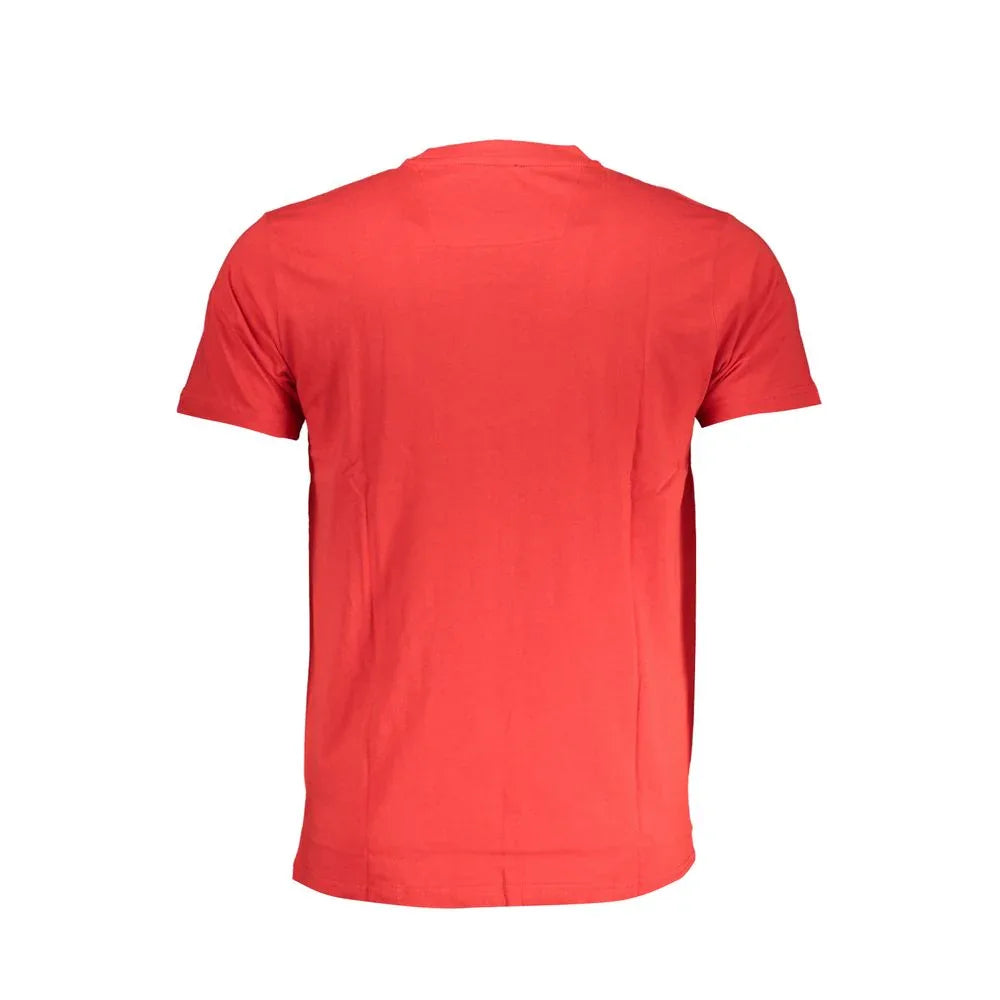 Cavalli Class Rosso Cotton Men T-Shirt - Zeiniez