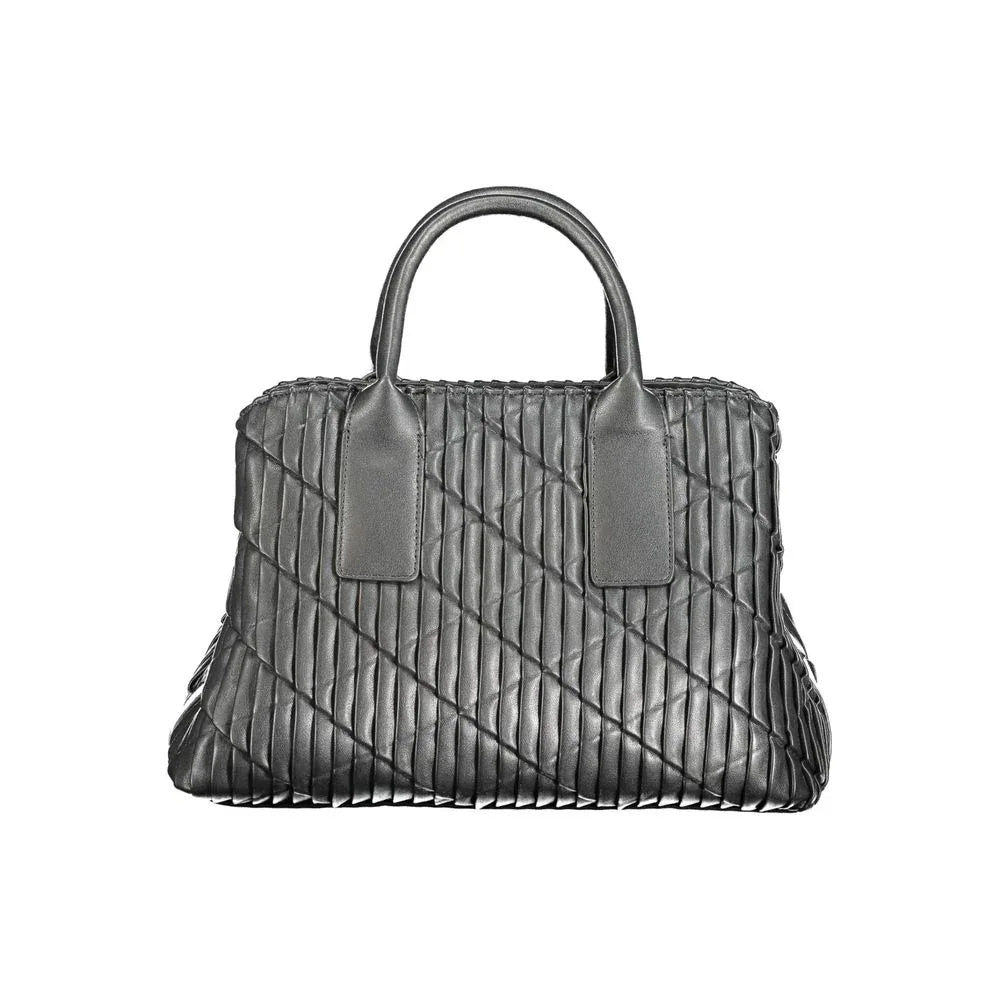 Mario Valentino Black Polyurethane Women Handbag - Zeiniez