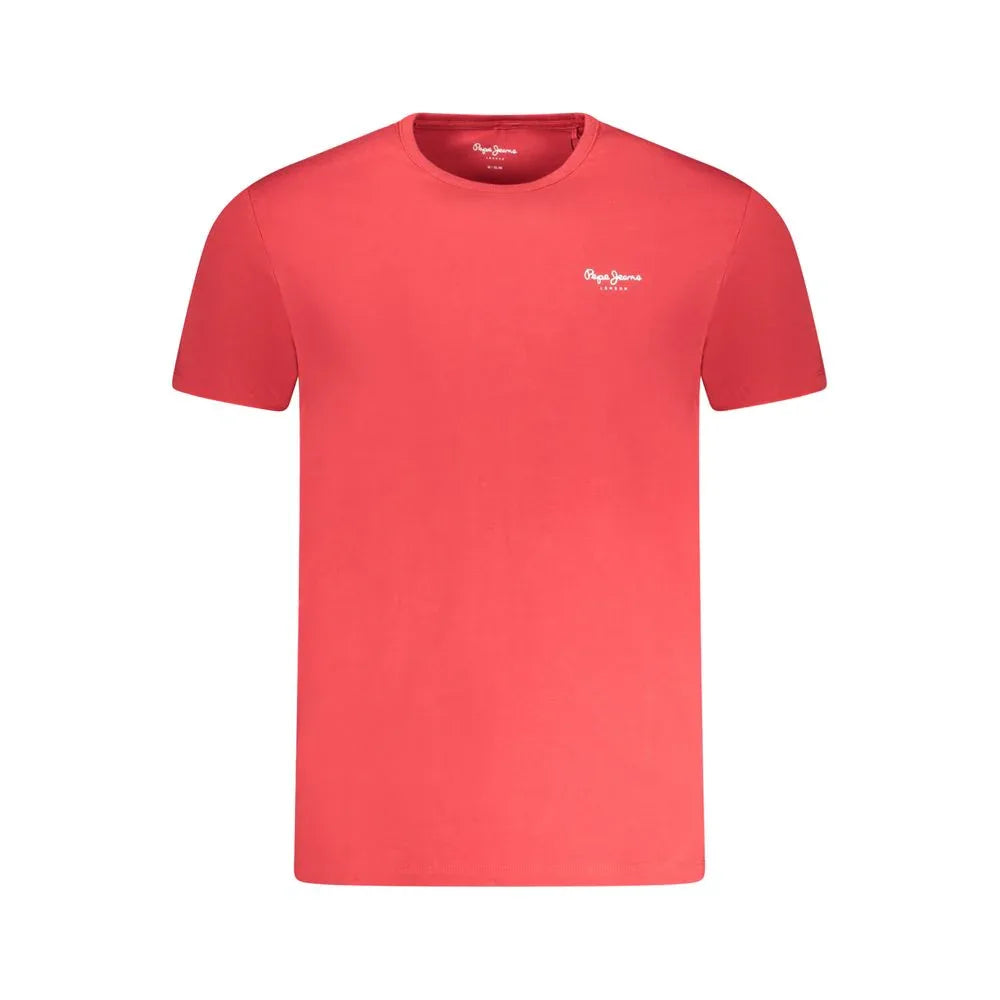 Pepe Jeans Red Cotton Men T-Shirt - Zeiniez