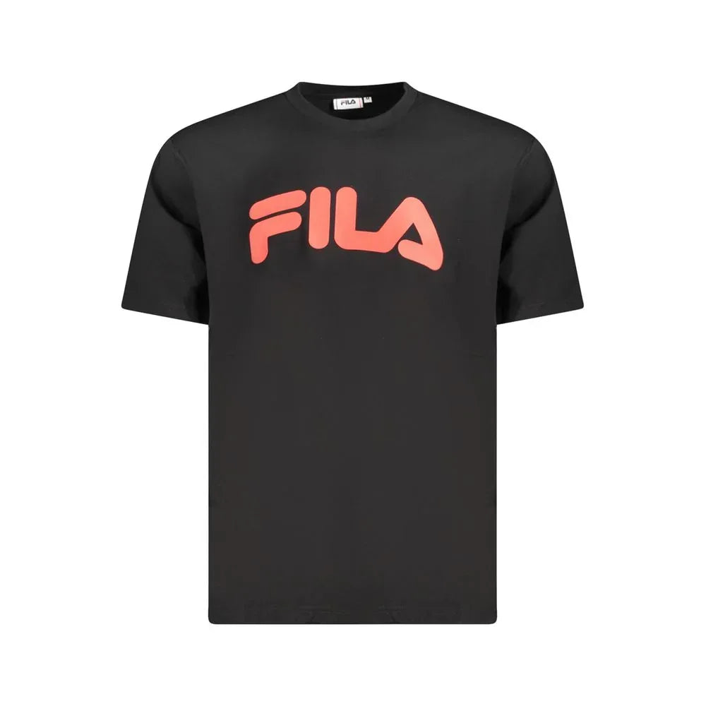 Fila Black Cotton Men T-Shirt - Zeiniez