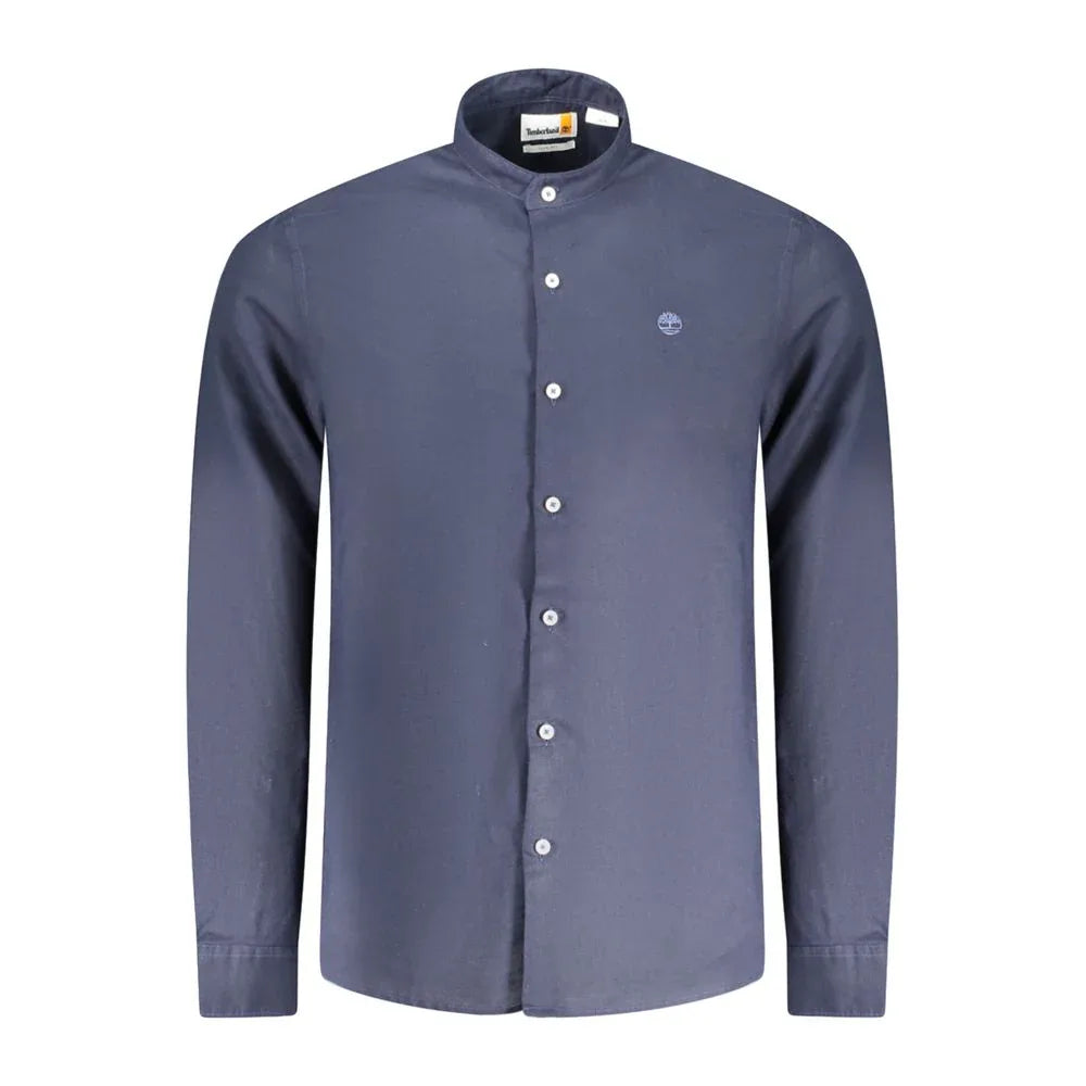 Timberland Blue Linen Men Shirt - Zeiniez