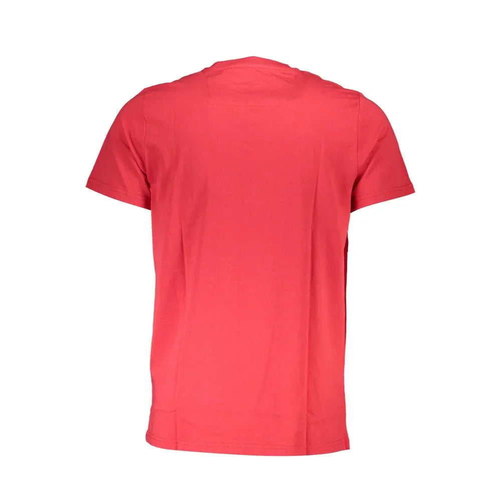 Cavalli Class Rosso Cotton Men T-Shirt - Zeiniez
