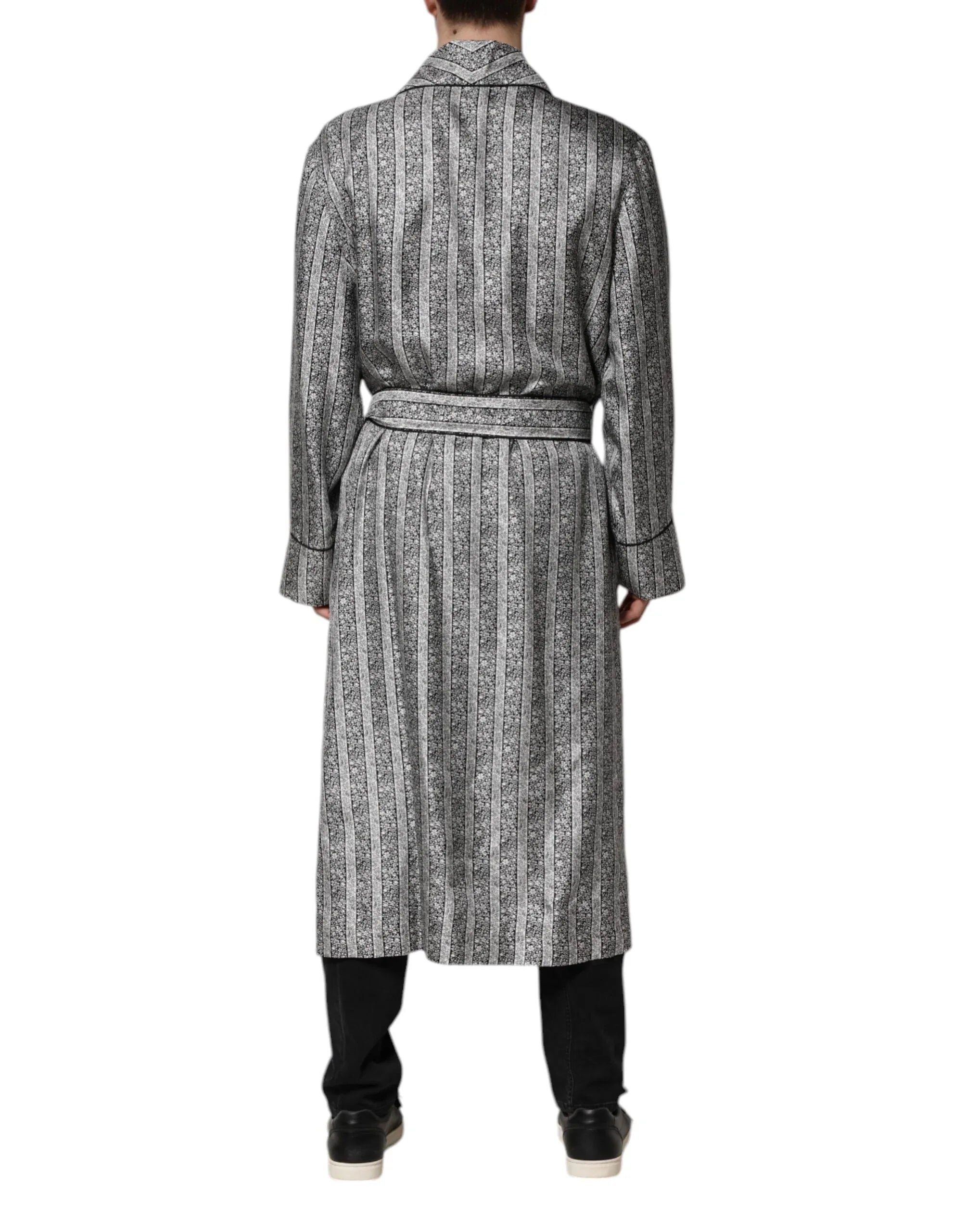 Dolce & Gabbana Multicolor Floral Robe Coat Wrap Jacket - Zeiniez